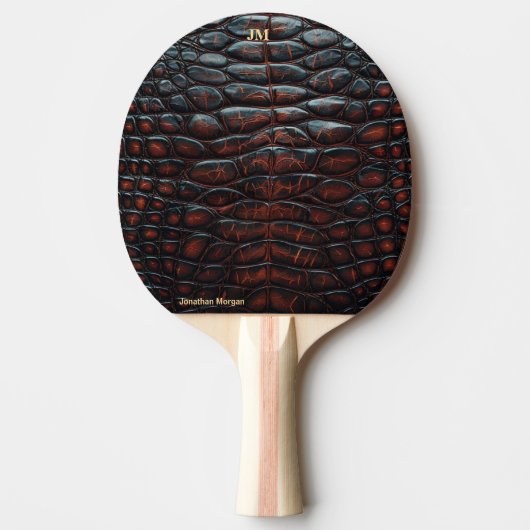 Raquette De Ping Pong Luxury Executive Monogram Premium Leather (Devant)