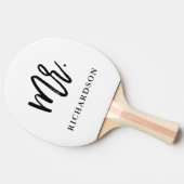 Raquette De Ping Pong M. moderne du manuscrit | de brosse (Côté)