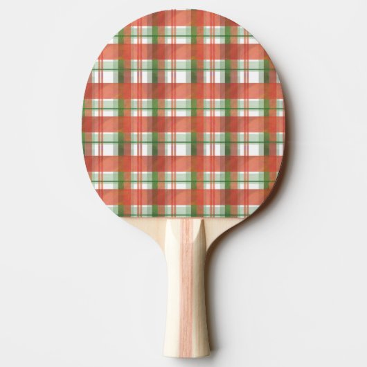 Raquette De Ping Pong Madras Plaid Noël (Dos)