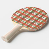 Raquette De Ping Pong Madras Plaid Noël (Devant Angle)