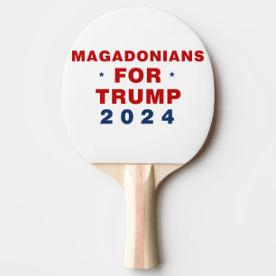 Raquette De Ping Pong Magadoniens pour Trump 2024 Rouge bleu