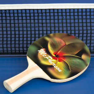 Raquette De Ping Pong Magnifique Fleur en Fleur aux bords floutés Person