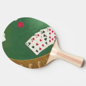 Raquette De Ping Pong Main de Poker gagnante six à dix (Côté)