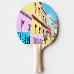 Raquette De Ping Pong Maisons colorées du Cap Bo Kaap Street