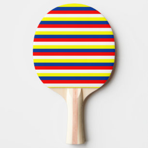 Raquette De Ping Pong Malaisie Philippines Venezuela drapeau pays rayure