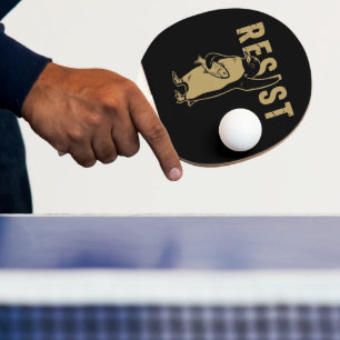 Raquette De Ping Pong Manchots résistent Manchots protestent contre les