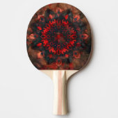 Raquette De Ping Pong Mandala foncé - Cadeau gothique Boho (Devant)