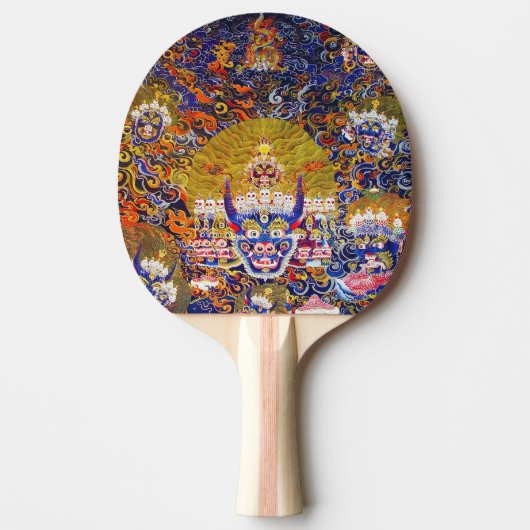 Raquette De Ping Pong mandala oriental Cool Yamantaka (Devant)