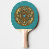 Raquette de ping pong Mandala Poissons (Dos)