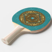 Raquette de ping pong Mandala Poissons (Devant Angle)