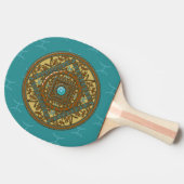 Raquette de ping pong Mandala Poissons (Côté)