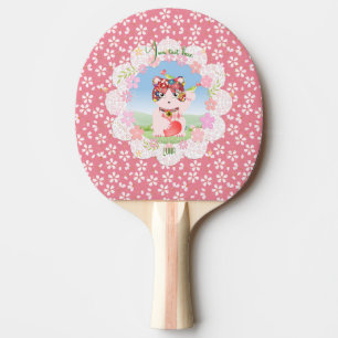 Raquette De Ping Pong Maneki Neko Lucky Luna