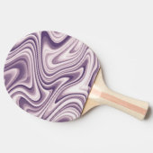 Raquette De Ping Pong Marbre Abstrait violet liquide moderne (Côté)