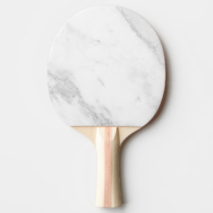 Raquette De Ping Pong Marbre Blanc