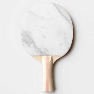 Raquette De Ping Pong Marbre Blanc
