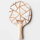 Raquette De Ping Pong Marbre blanc et doré (Dos)