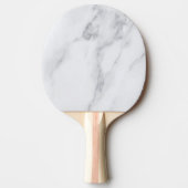 Raquette De Ping Pong Marbre Blanc Moderne et Propre (Devant)