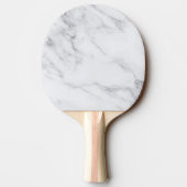 Raquette De Ping Pong Marbre Blanc Simple Moderne Propre (Dos)