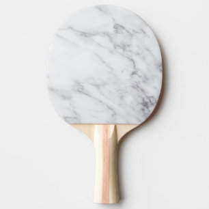 Raquette De Ping Pong Marbre Blanc Simple Moderne Propre