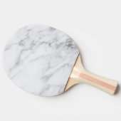 Raquette De Ping Pong Marbre Blanc Simple Moderne Propre (Côté)