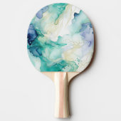 Raquette De Ping Pong Marbre d'encre Mint Aqua (Dos)