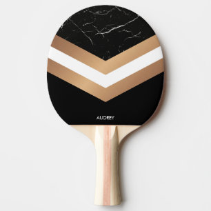 Raquette De Ping Pong Marbre noir élégant