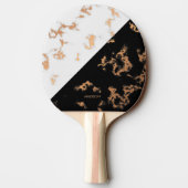 Raquette De Ping Pong Marbre noir et blanc (Dos)