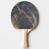 Raquette De Ping Pong Marbre noir et pierre dorée (Devant)