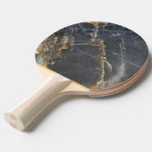 Raquette De Ping Pong Marbre noir et pierre dorée (Devant Angle)