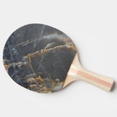 Raquette De Ping Pong Marbre noir et pierre dorée (Côté)