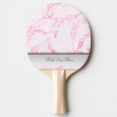 Raquette De Ping Pong Marbre rose personnalisé (Devant)