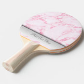 Raquette De Ping Pong Marbre rose personnalisé (Devant Angle)