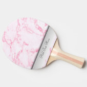 Raquette De Ping Pong Marbre rose personnalisé (Côté)