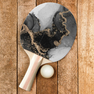 Raquette De Ping Pong Marbre Silver & Gold