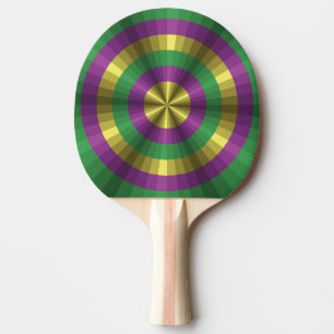 Raquette De Ping Pong Mardi Gras Illusion Ping Pong Paddle
