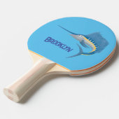 Raquette De Ping Pong Marée de plaisance de l'espadon (Devant Angle)