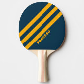 Raquette De Ping Pong Marée rétroéclairée trois bandes avec nom (Devant)