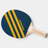 Raquette De Ping Pong Marée rétroéclairée trois bandes avec nom (Côté)