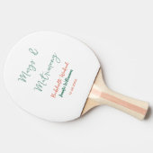 Raquette De Ping Pong Margs et matrimone ajouter nom date enterrement de (Côté)