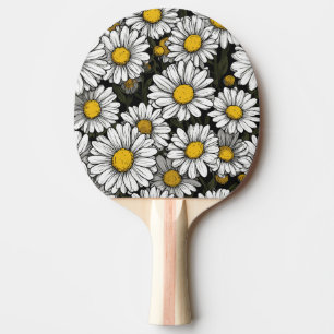 Raquette De Ping Pong Marguerites Style Comic