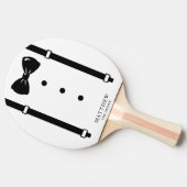 Raquette De Ping Pong Mariage Tuxedo Suspendants Bow Cravate Groomsman (Côté)