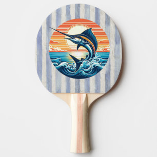 Raquette De Ping Pong Marlin coucher de soleil côtier/nautique/plage per