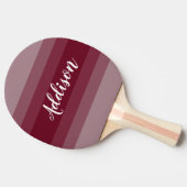 Raquette De Ping Pong Maroon Ombre Stiped Bourgogne (Côté)