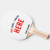 RAQUETTE DE PING PONG MARQUE BLANCHE MODERNE ET PERSONNALISABLE VÉRIFIÉE (Côté)