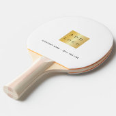 Raquette De Ping Pong Marque couleur logo commercial slogan (Devant Angle)