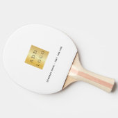 Raquette De Ping Pong Marque couleur logo commercial slogan (Côté)