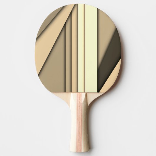Raquette De Ping Pong Marron monochrome moderne (Devant)