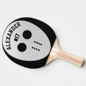Raquette De Ping Pong Masque de hockey personnalisé (Côté)