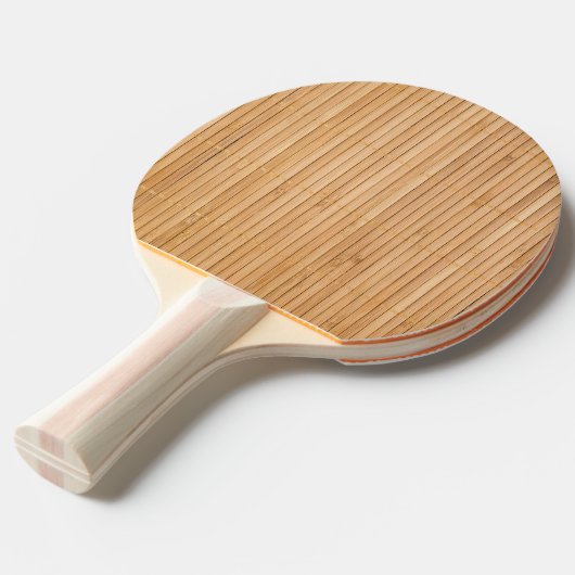 Raquette De Ping Pong Mat de bambou clair (Devant Angle)