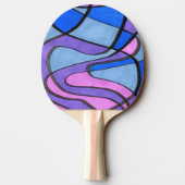 Raquette De Ping Pong "Matin Cool" Ping Pong Paddle Abstrait (Dos)
